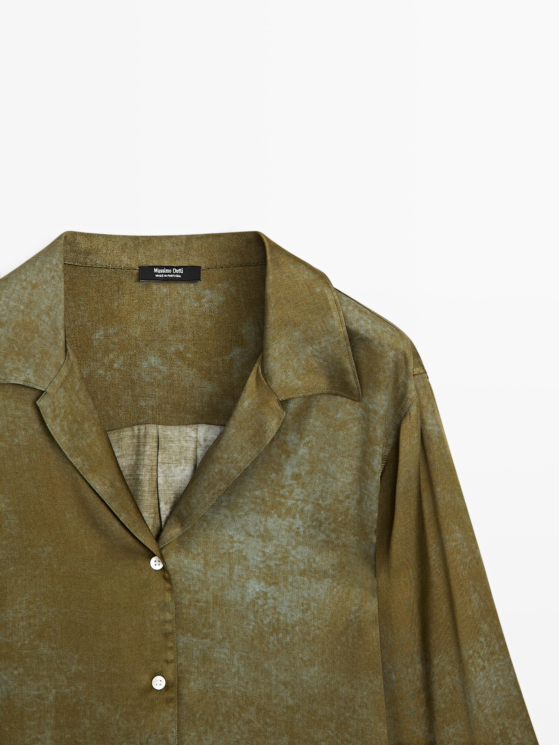 Printed flowing shirt